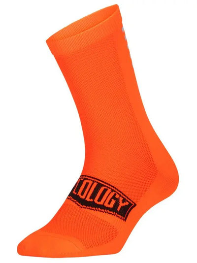 CHAUSSETTES DE VÉLO - LOGO REFLECHISSANT ORANGE