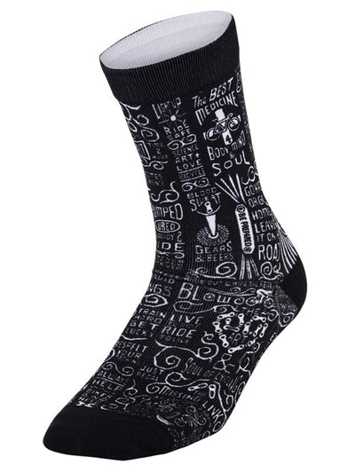 Wisdom Black Cycling Socks  | Cycology EU