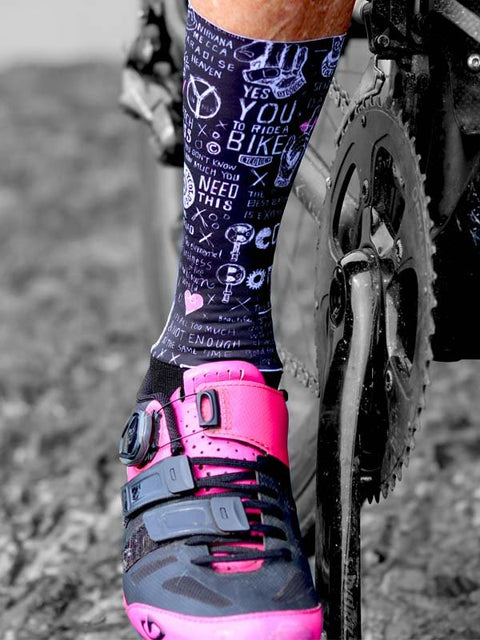 Bike Graffiti Aero Cycling Socks - Cycology Clothing Europe