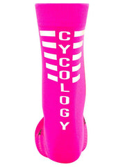 Cycology Pink Reflective Logo Cycling Socks - Cycology Clothing Europe