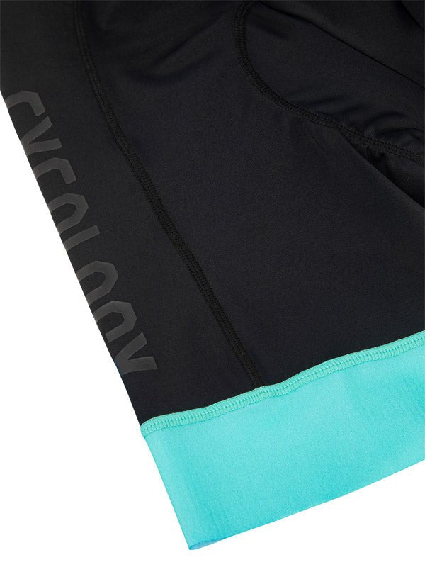 Cycology Women's (Black/Aqua) Cycling Shorts - Cycology Clothing Europe