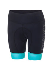 Cycology Women's (Black/Aqua) Cycling Shorts - Cycology Clothing Europe