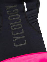 Cycology Women's (Black/Pink) Bib Shorts - Cycology Clothing Europe