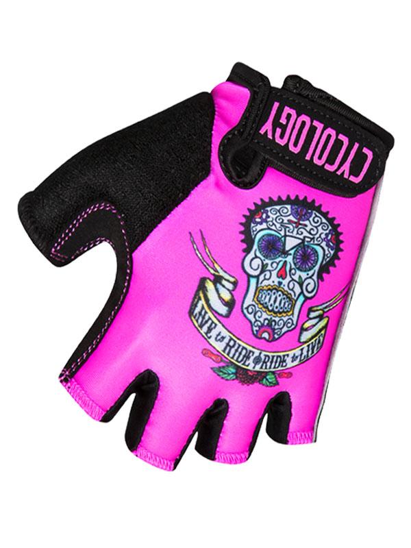 Day of the Living (Pink) Cycling Gloves - Cycology Clothing Europe