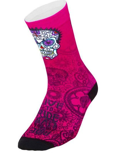 Day of the Living Pink Cycling Socks - Cycology Clothing Europe