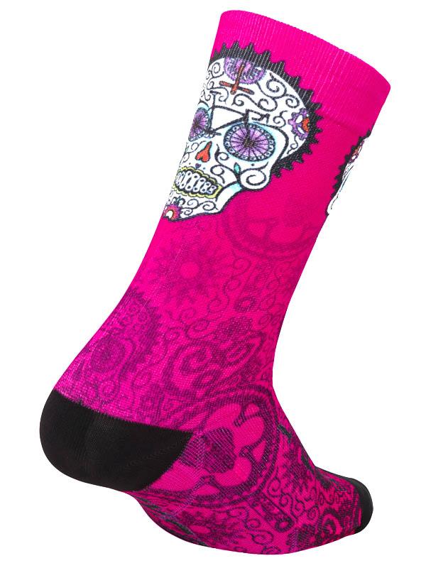 Day of the Living Pink Cycling Socks - Cycology Clothing Europe