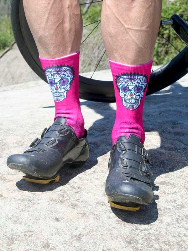 Day of the Living Pink Cycling Socks - Cycology Clothing Europe