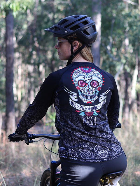 Day of the Living Women's Long Sleeve MTB Jersey - Cycology Clothing Europe