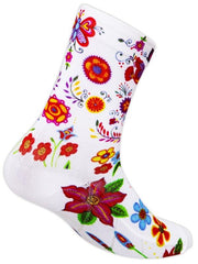 Frida (White) Cycling Socks - Cycology Clothing Europe