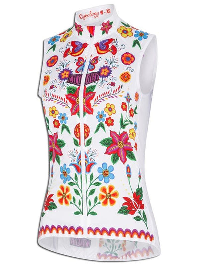 Frida (White) Women's Lightweight Gilet - Cycology Clothing Europe