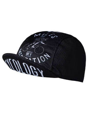 Miles are my Meditation Black Cycling Cap - Cycology Clothing Europe