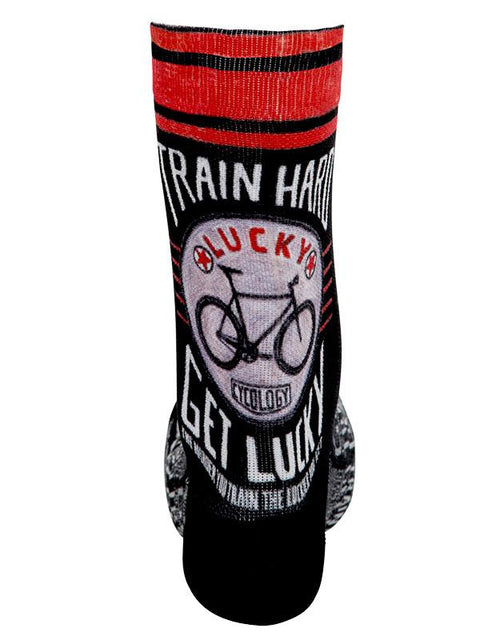 Train Hard Get Lucky Cycling Socks - Cycology Clothing Europe