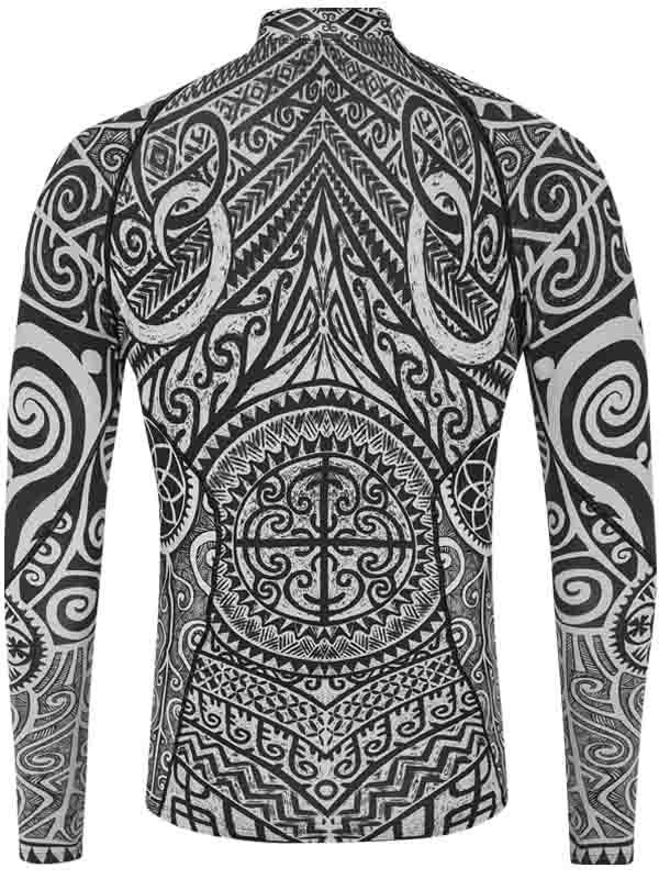 Tribal Tattoo Men's Long Sleeve Base Layer - Cycology Clothing Europe