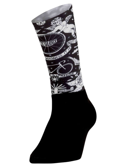 Velo Tattoo Aero Cycling Socks - Cycology Clothing Europe