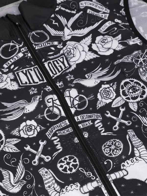 Velo Tattoo Men's Lightweight Gilet - Cycology Clothing Europe