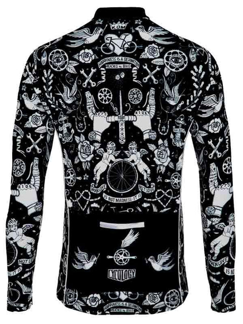 Velo Tattoo Men's Long Sleeve Jersey - Cycology Clothing Europe