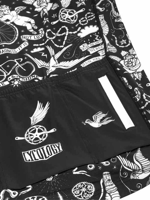 Velo Tattoo Men's Sleeveless Cycling Jersey - Cycology Clothing Europe