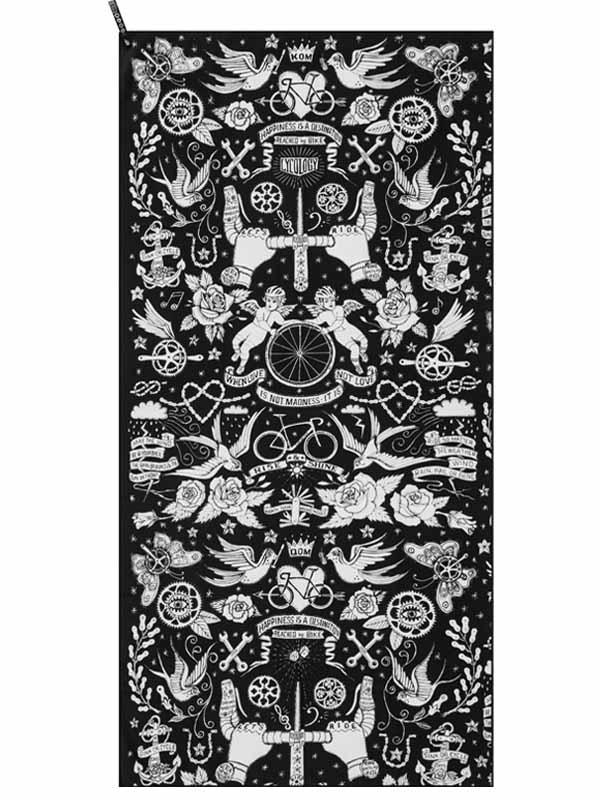 Velo Tattoo Microfibre Towel - Cycology Clothing Europe