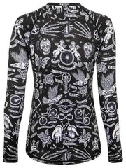 Velo Tattoo Women's Long Sleeve MTB Jersey - Cycology Clothing Europe